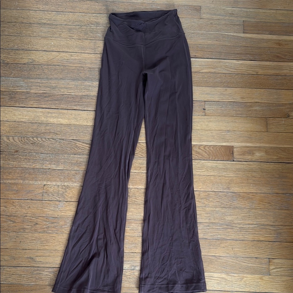 lululemon athletica High-Waist Flared Leggings in Dark Brown